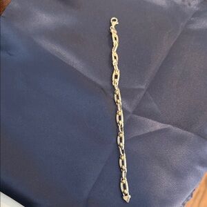 Sterling silver link bracelet